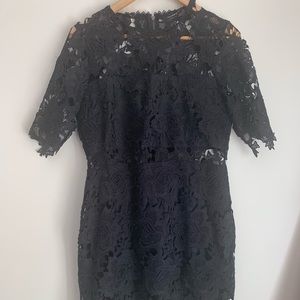 Black lace dress